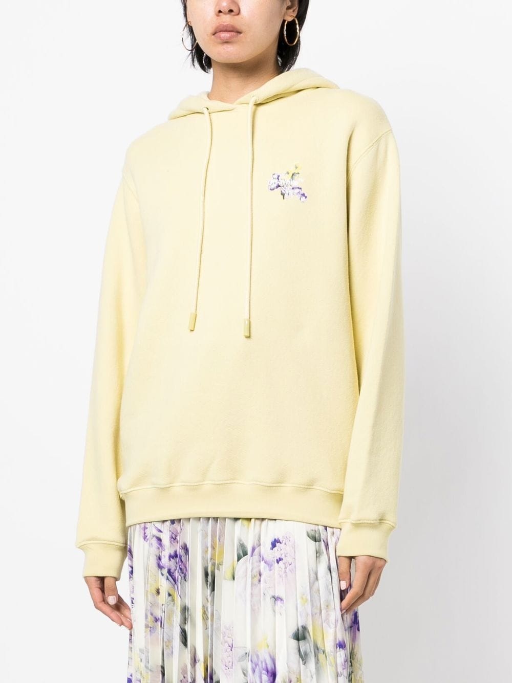 floral embroidered arrows hoodie - 6