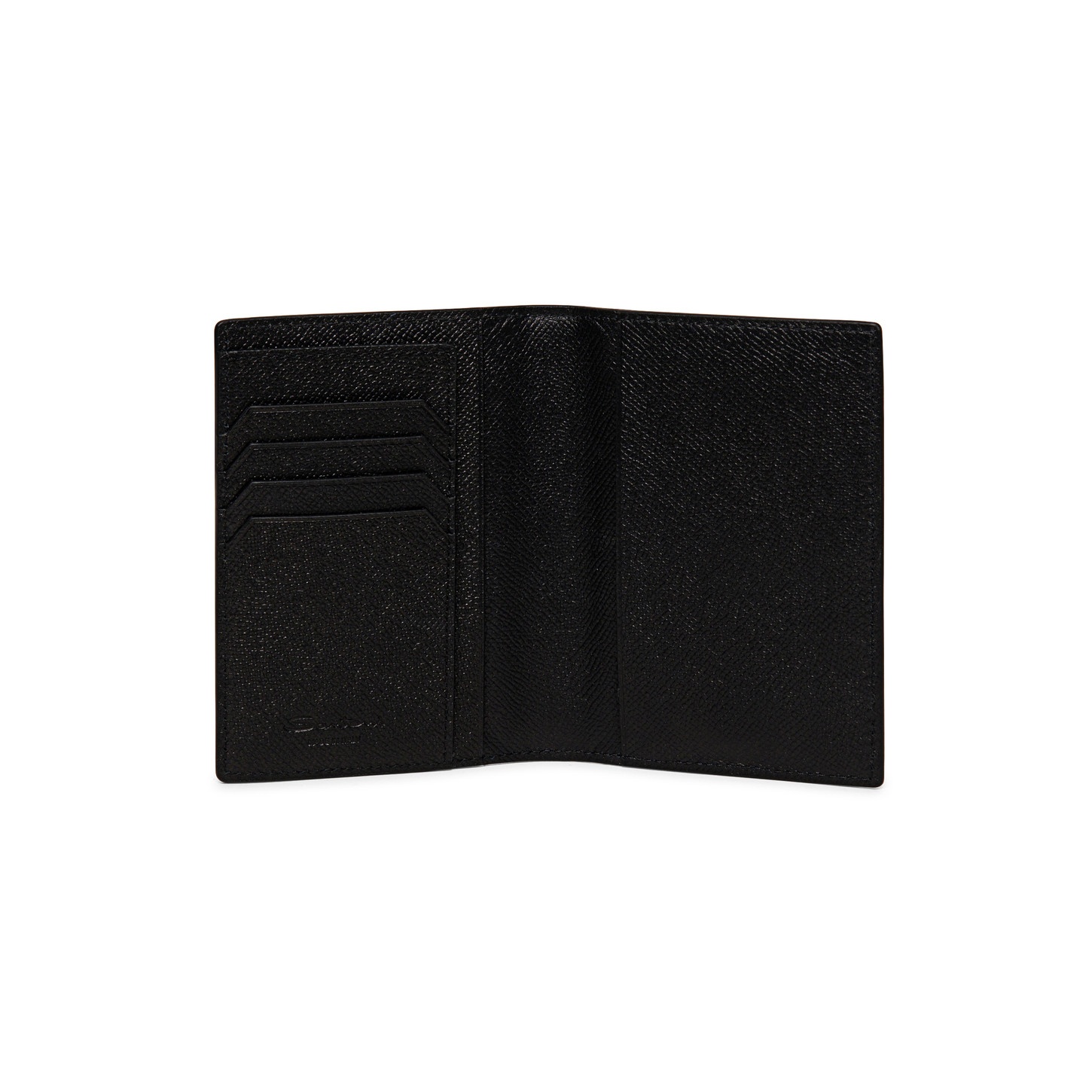 Black saffiano leather passport case - 3
