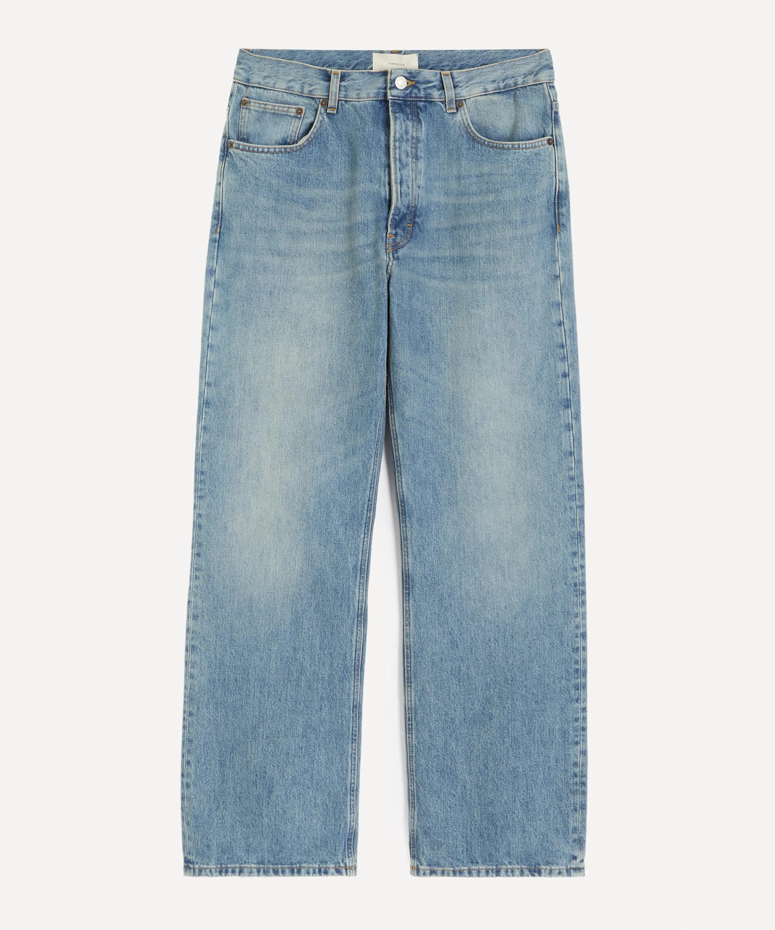 Vega Wide Straight-Leg Jeans in Light Fresco - 1