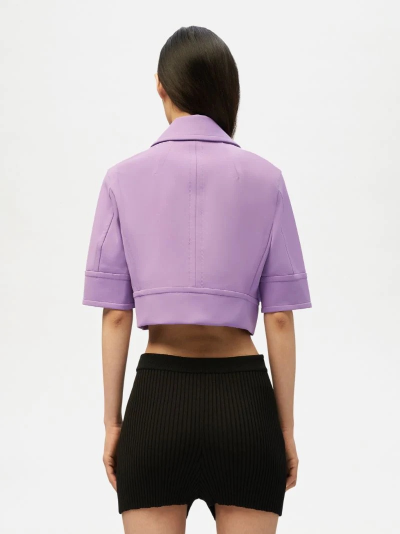 CROPPED ZIP UP TOP - 5
