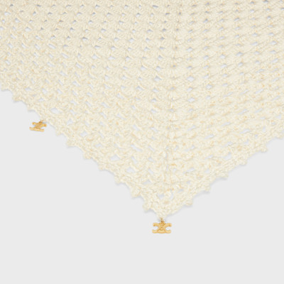 CELINE triomphe bandana in crocheted cotton outlook