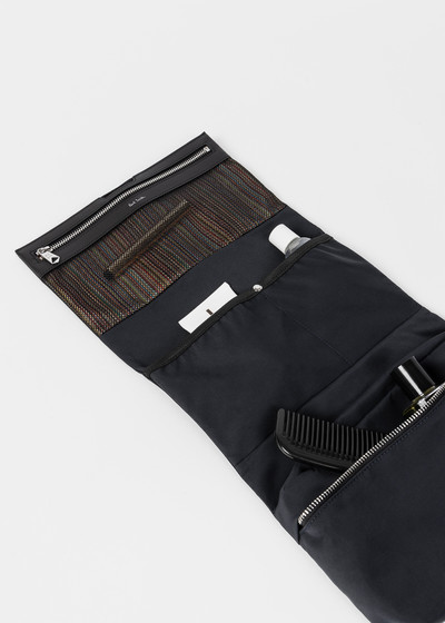 Paul Smith Navy Cotton-Blend Canvas Fold-Out Wash Bag outlook
