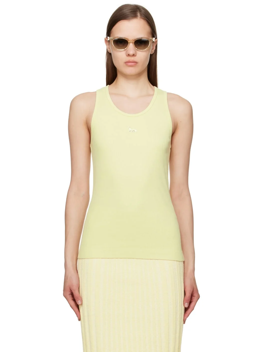 Yellow Baby Fox Tank Top - 1