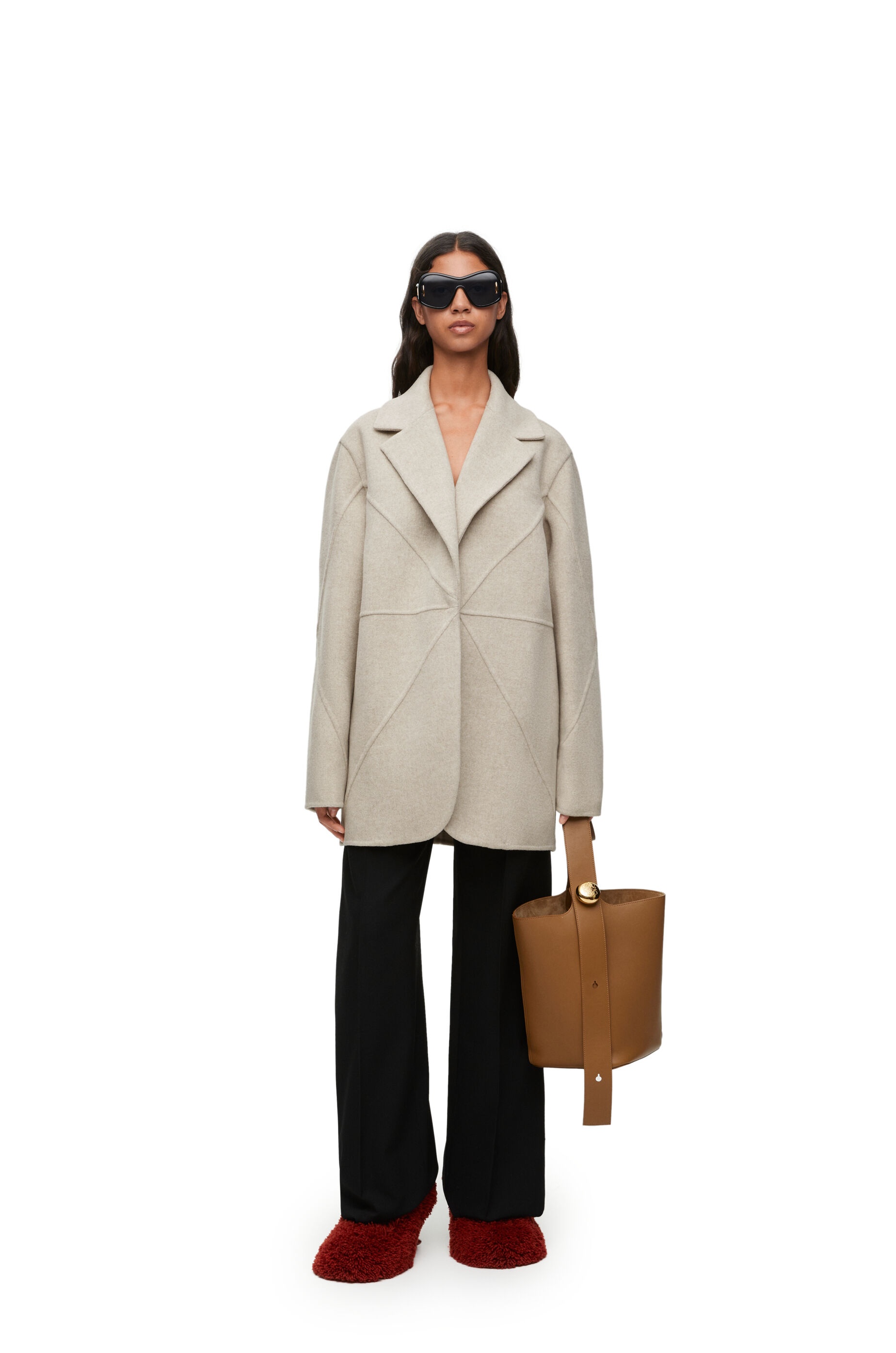 Puzzle Fold jacket in wool and cashmere - 2