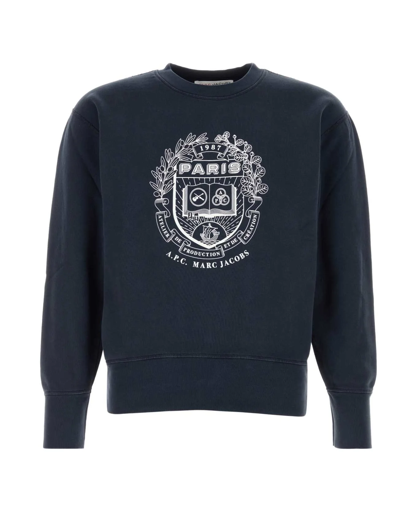 Navy Blue Cotton A.p.c. X Marc Jacobs Sweatshirt - 1