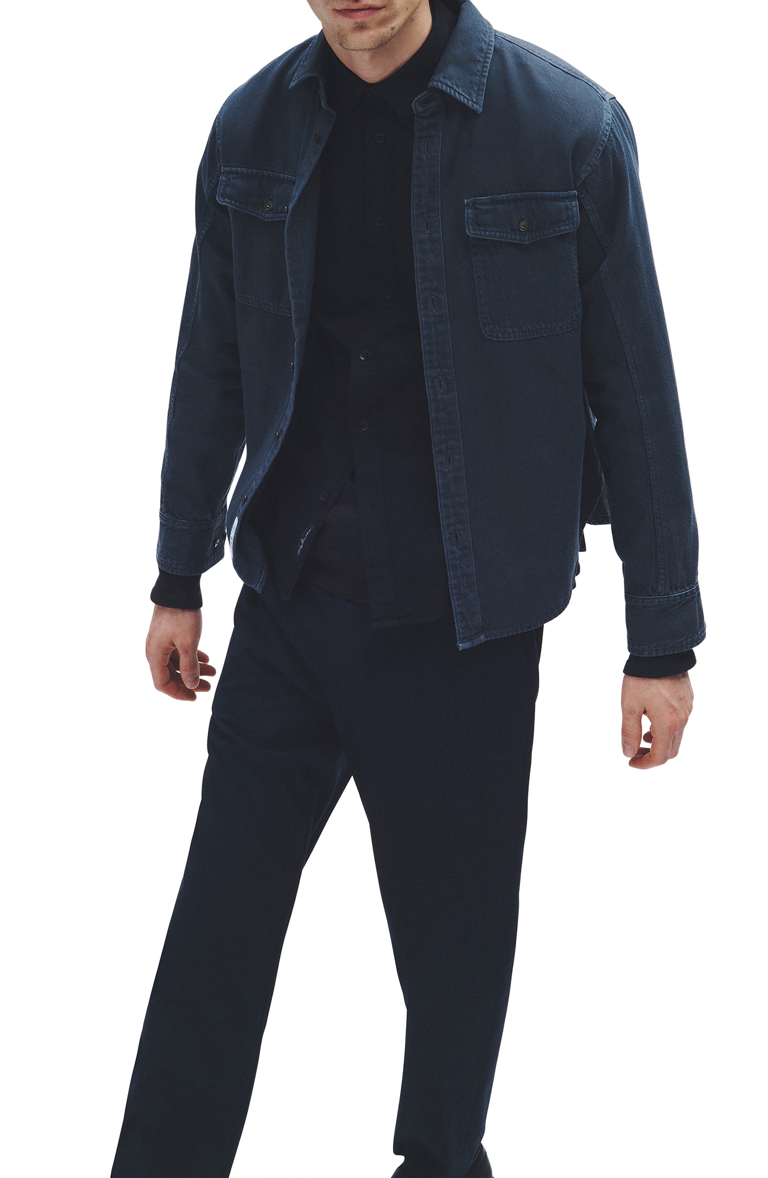 Jack Engineered Denim Button-Up Shirt - 8
