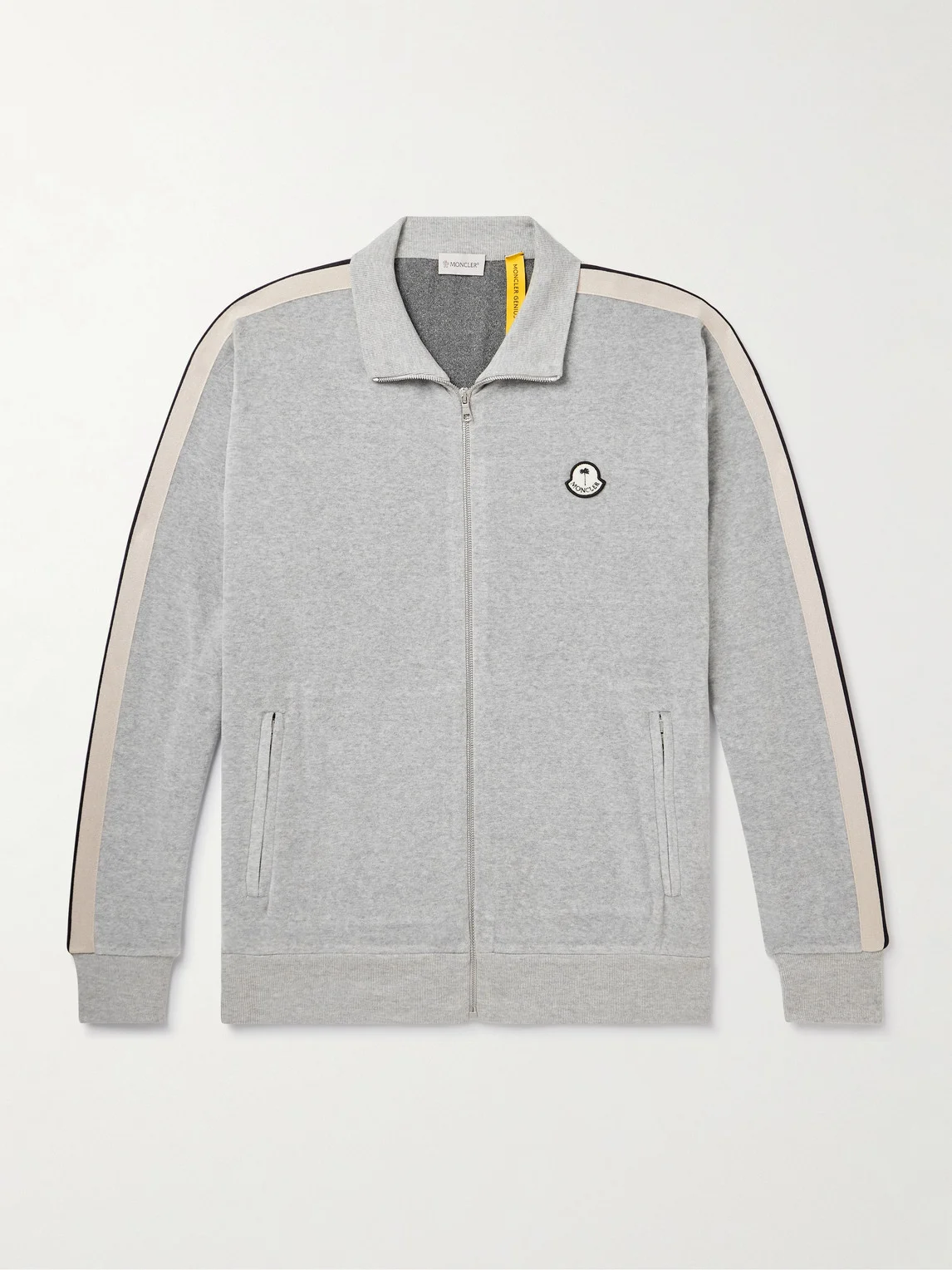 Palm Angels Logo-Appliquéd Chenille Track Jacket - 1