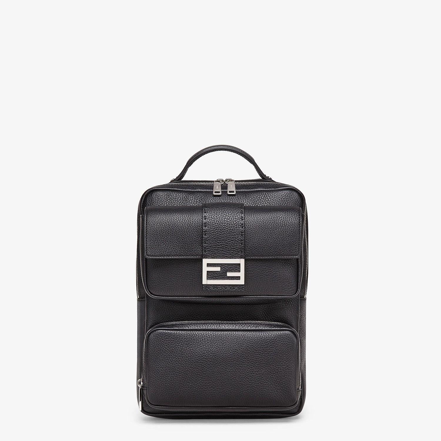 Black calfskin backpack - 1