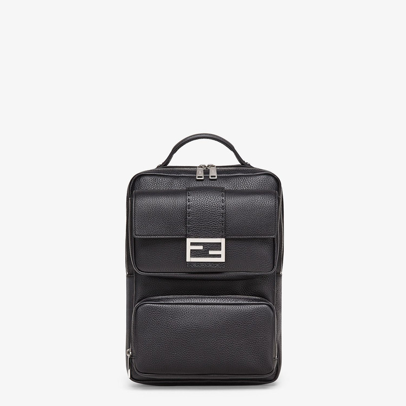 Black calfskin backpack 1