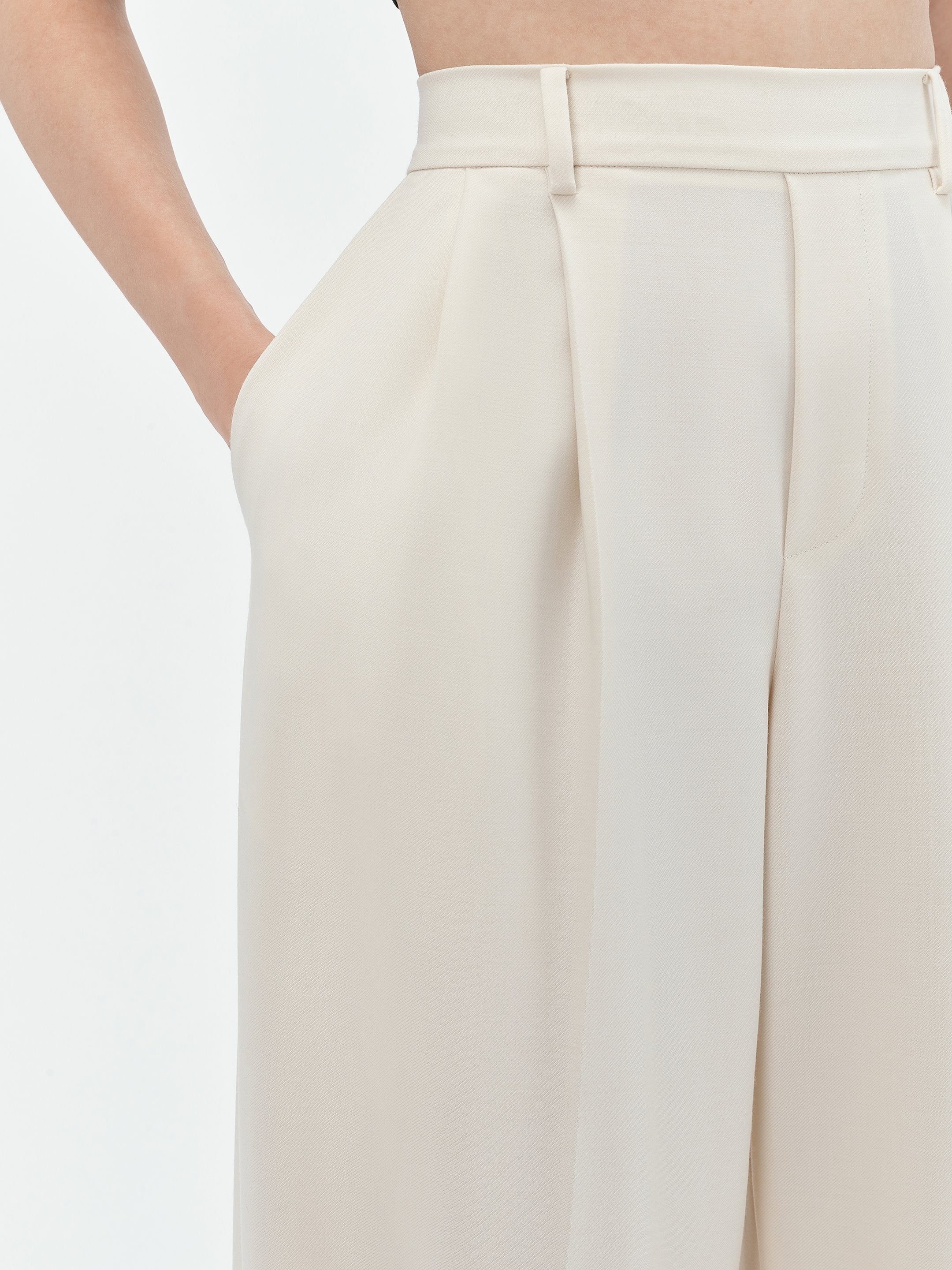 RELAXED DOUBLE PLEATED PANT - 6