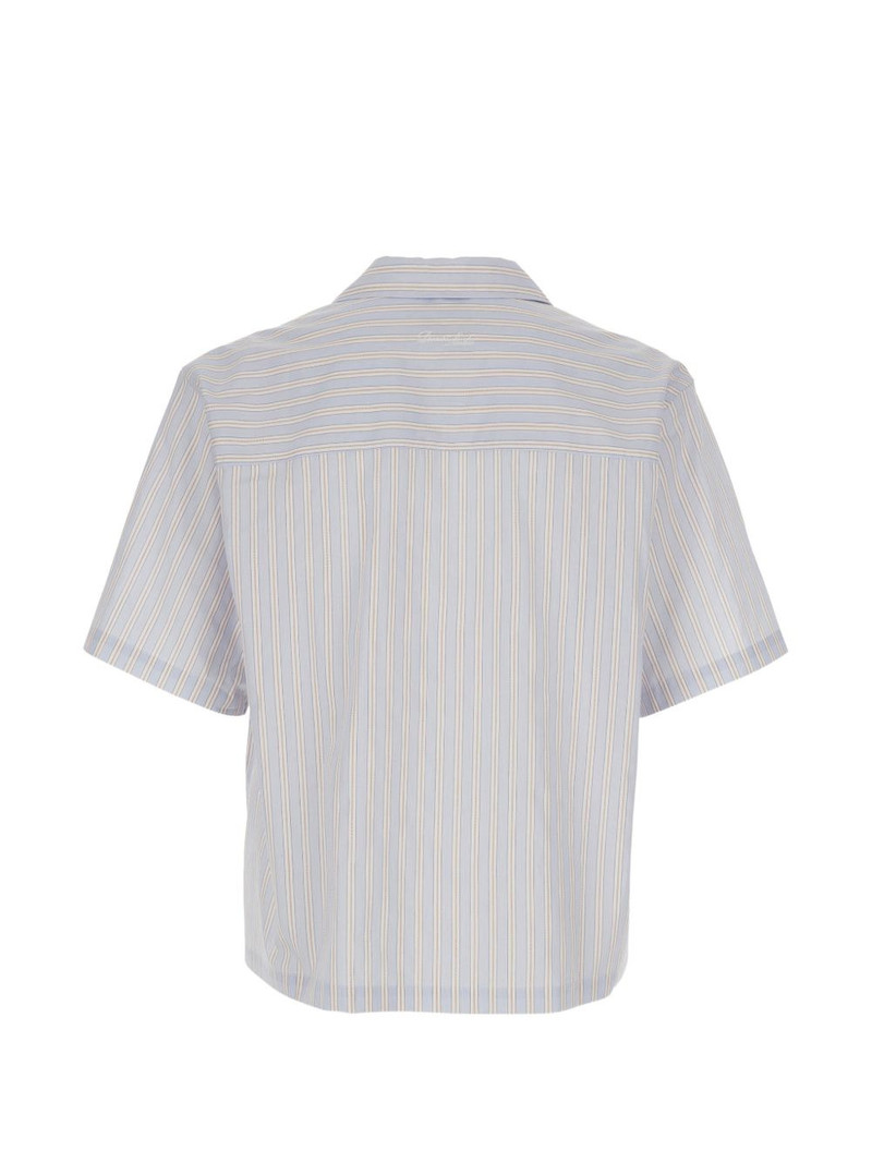 Dunst striped camp-collar shirt outlook
