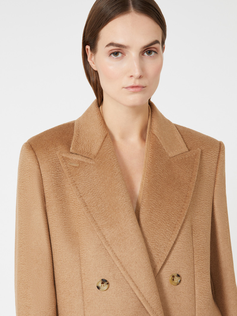 COSA Double-breasted camel coat 5