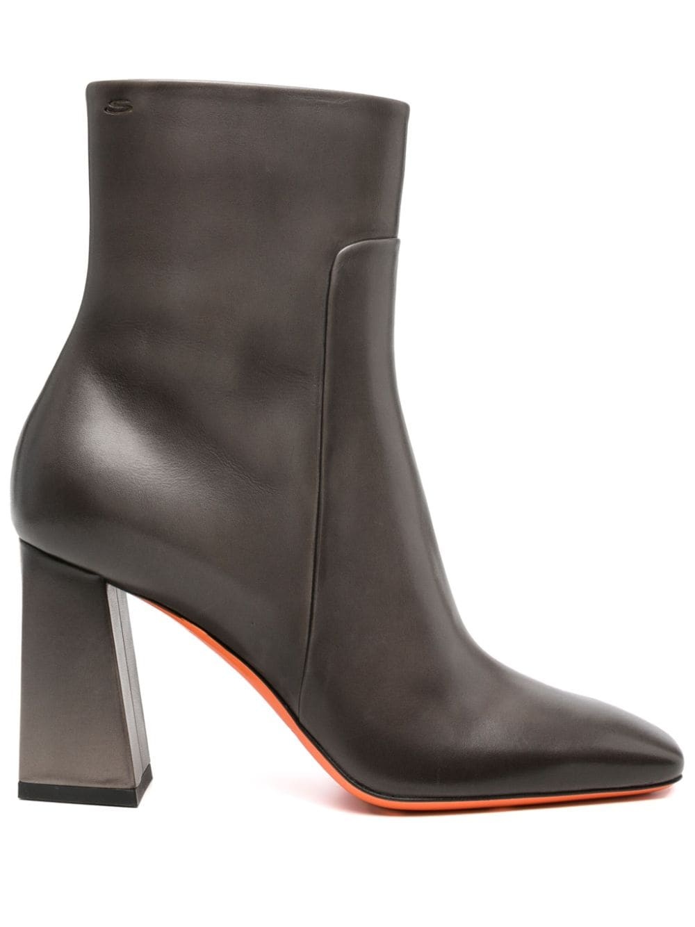 90mm leather ankle boots - 1