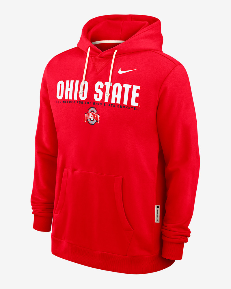 Ohio State Sideline Men's Nike Dri-FIT College Pullover Hoodie 1