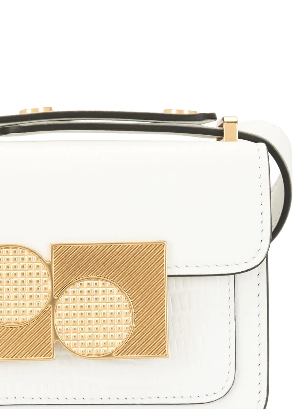 brass-embellished mini satchel - 4