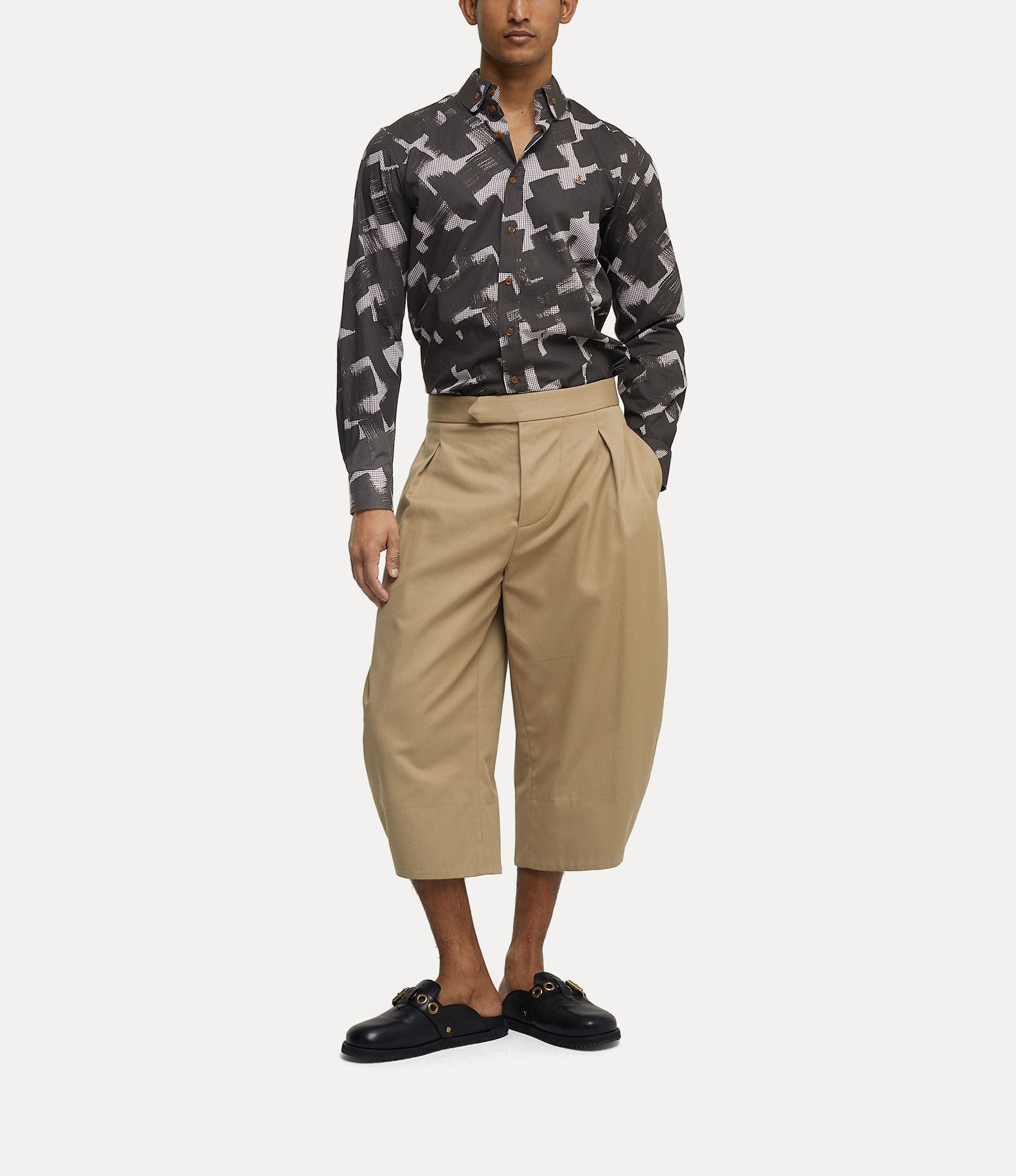 TWO BUTTON KRALL SHIRT - 3