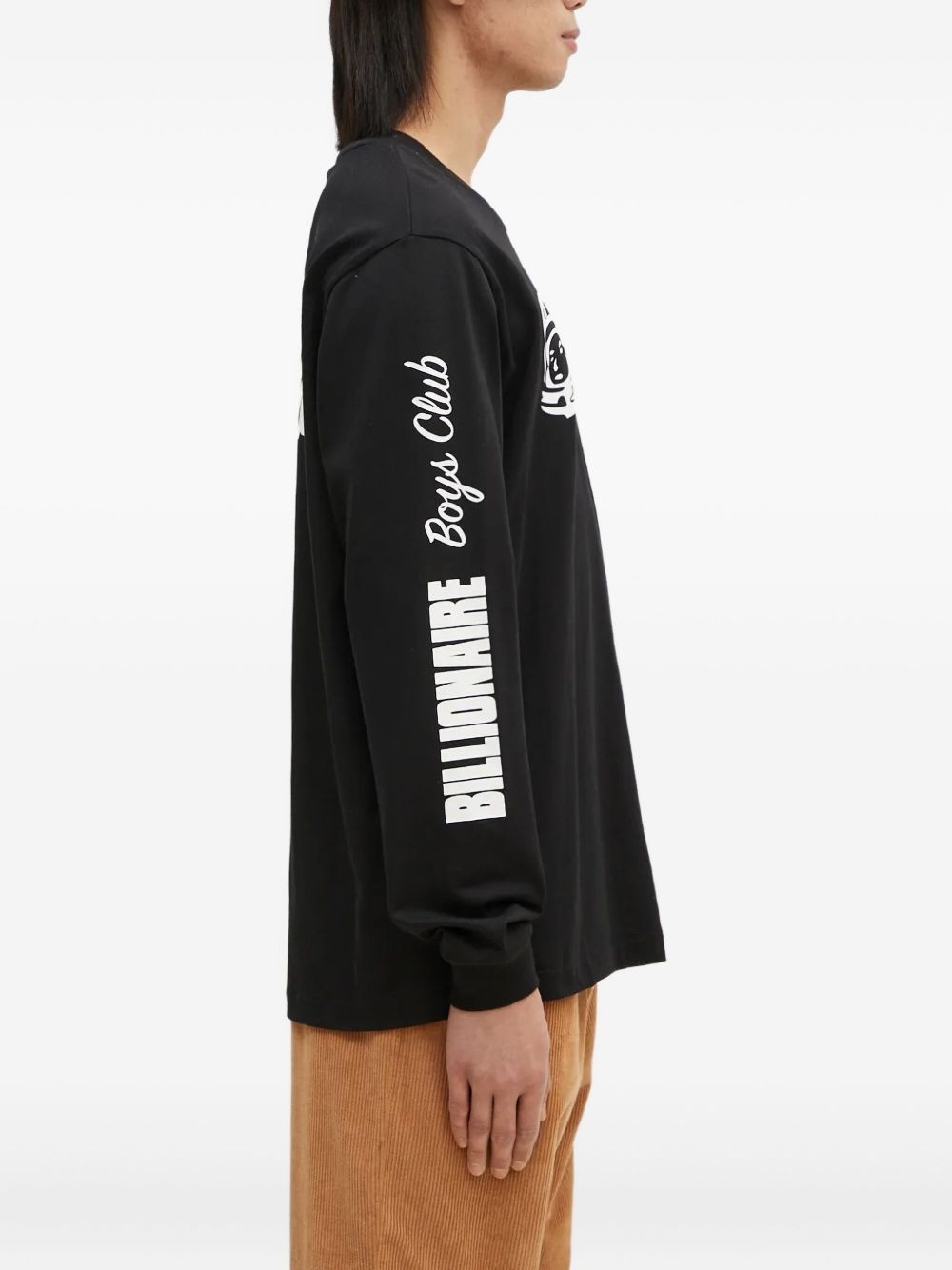 logo-print long-sleeved T-shirt - 3