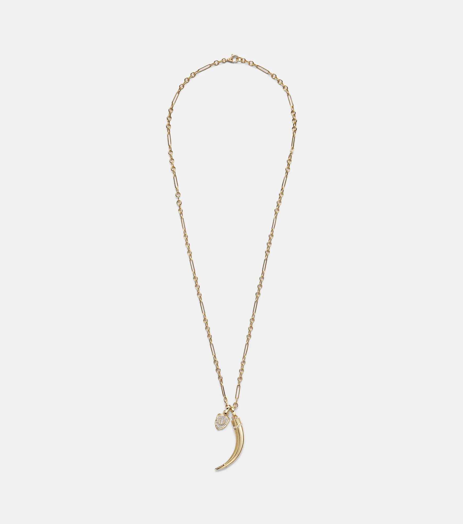 Protection & La Loba Claw 18kt gold pendant necklace - 1