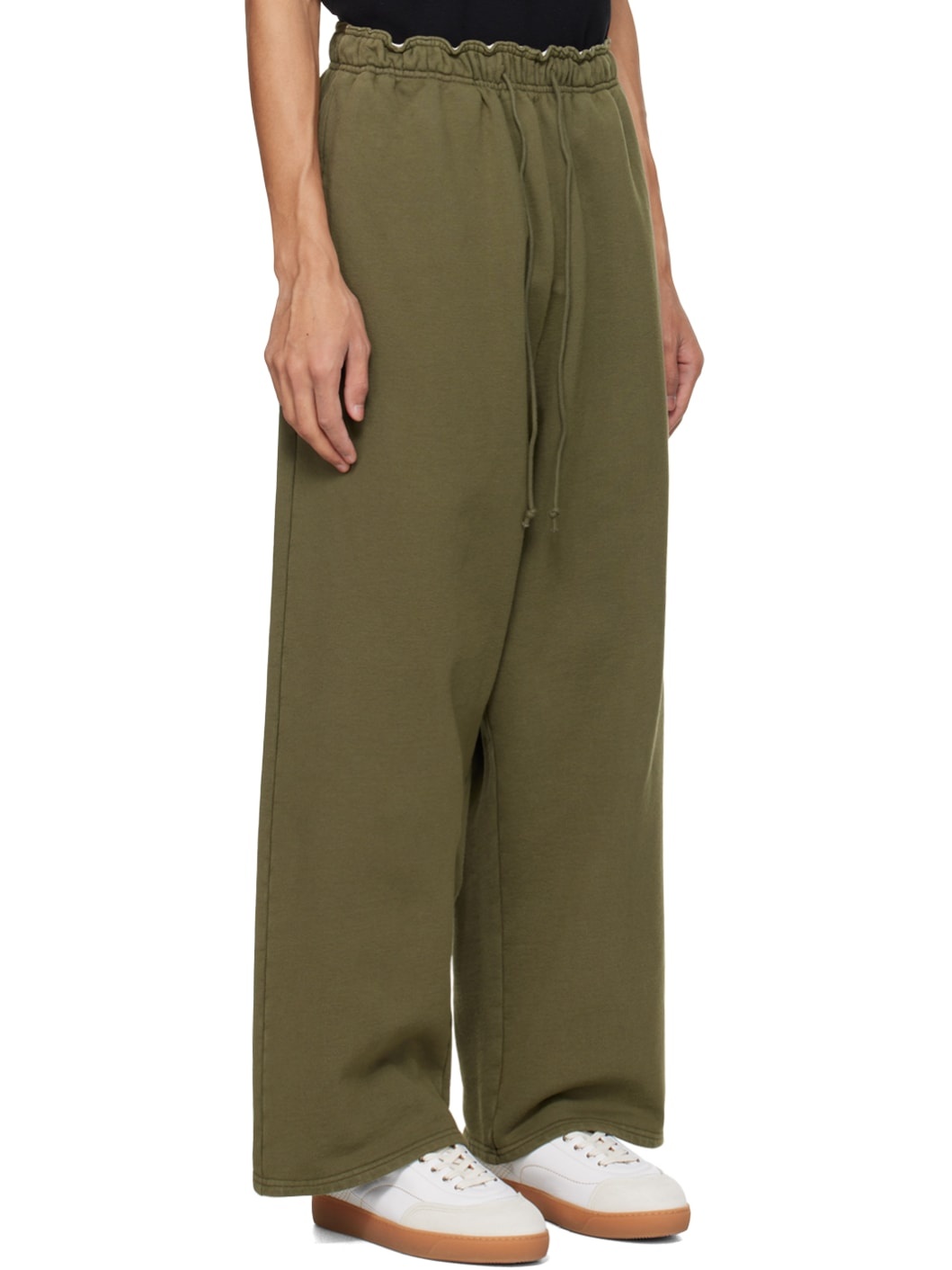 Green Embroidered Sweatpants - 2