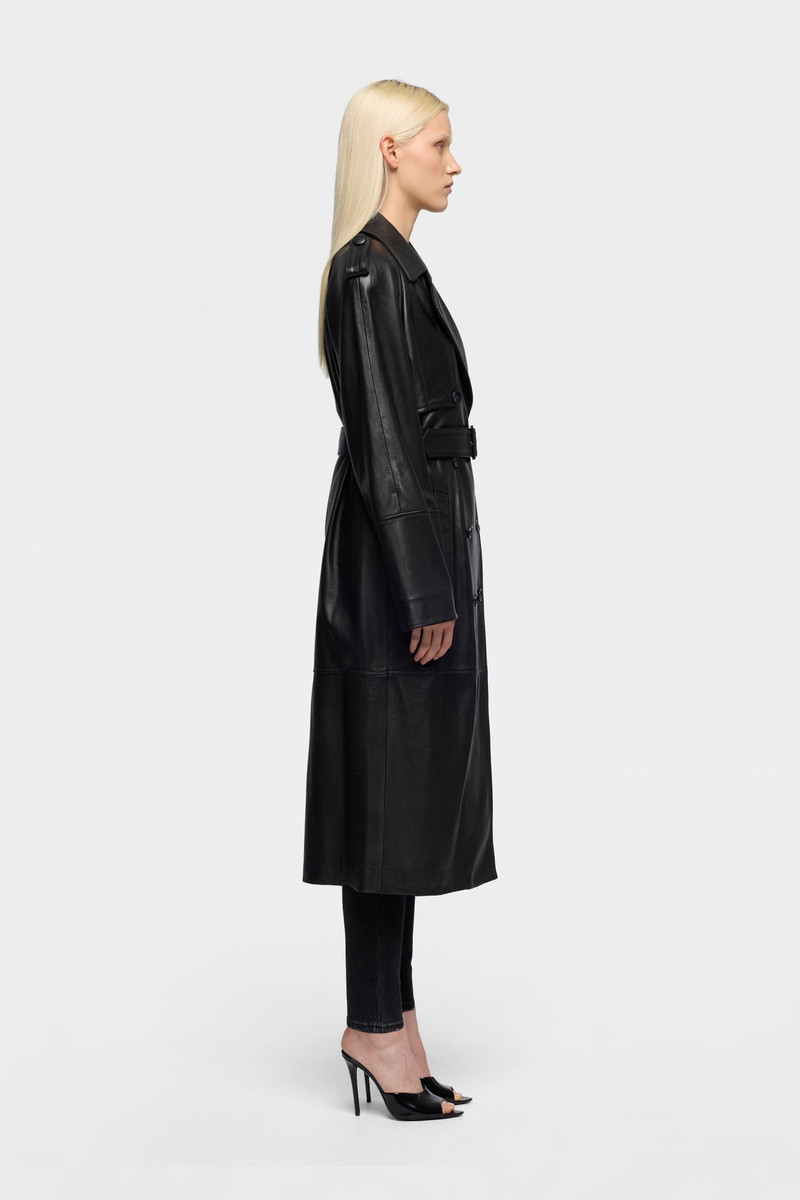 Italian Leather Trench Coat 6