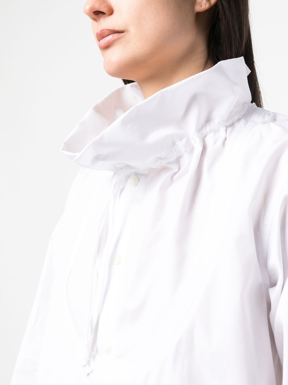 ruffled-collar poplin shirt - 5