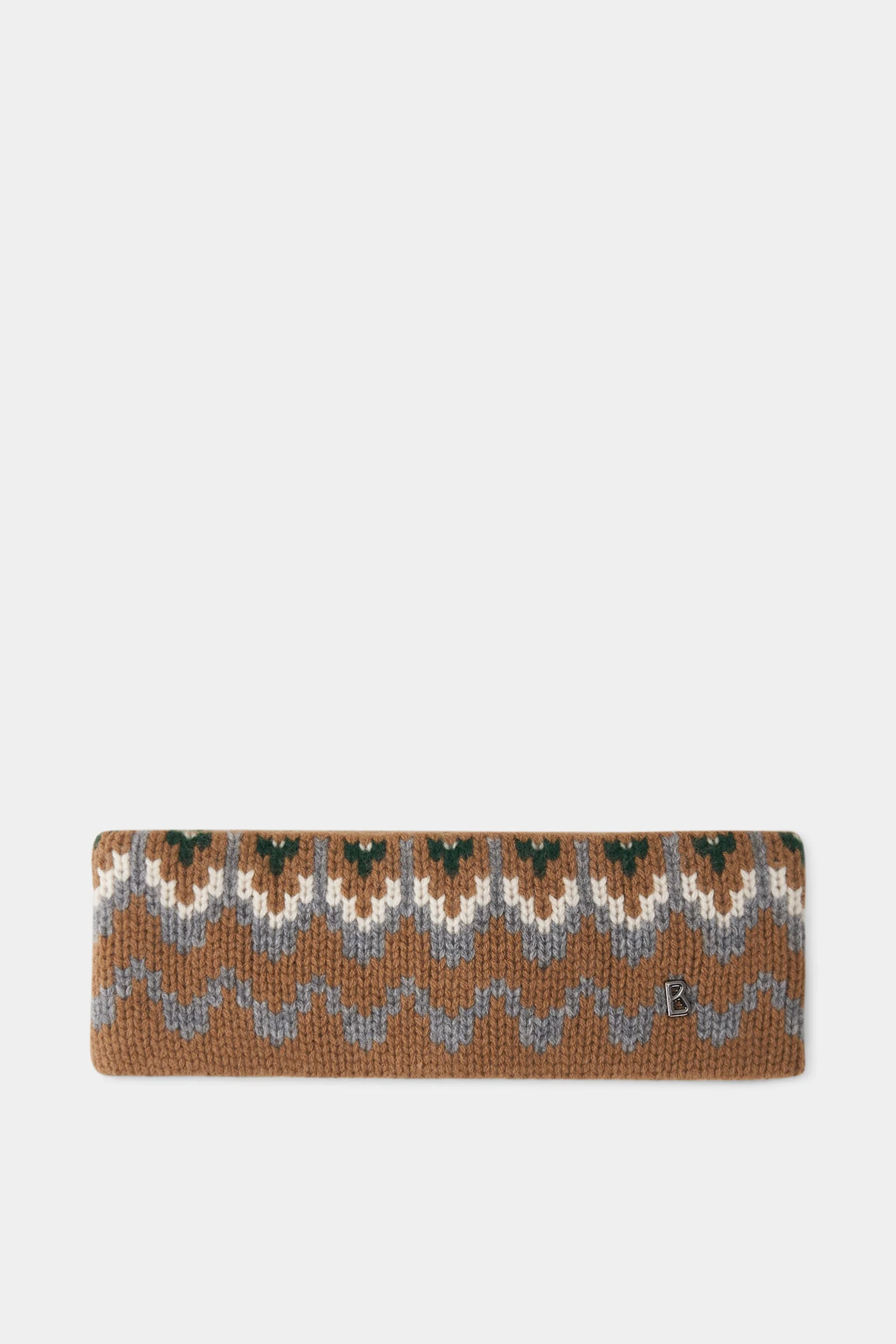 Loca cashmere headband in Hazel/Grey - 1