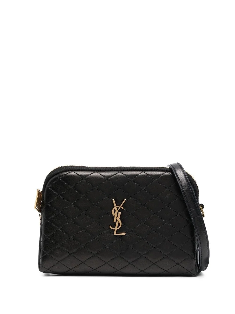 logo-plaque crossbody bag - 1