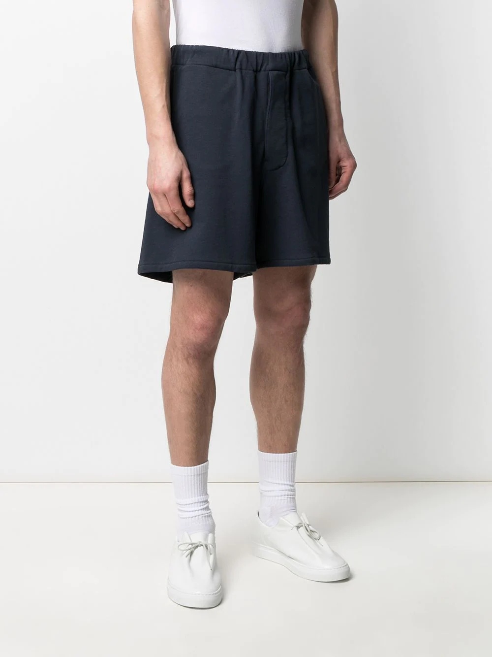 logo patch sweat shorts - 3