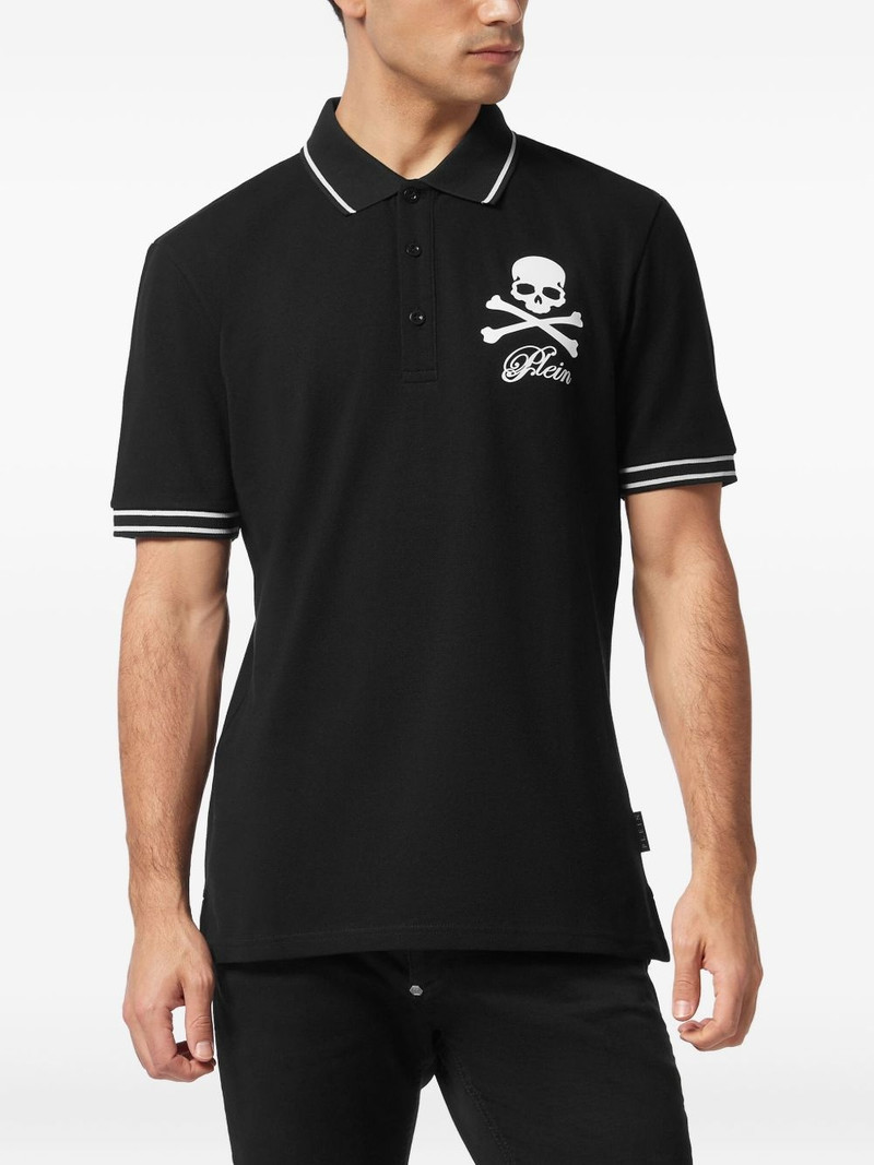 PHILIPP PLEIN skull-print polo shirt outlook