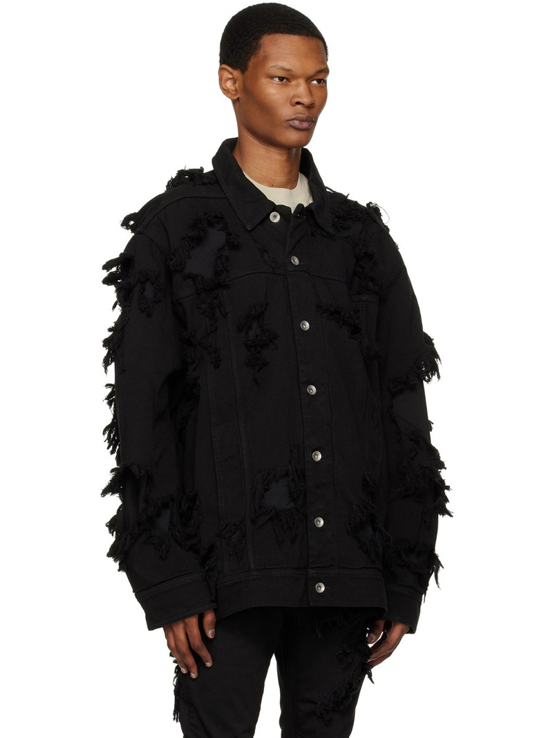 Black Jumbo Denim Jacket 2