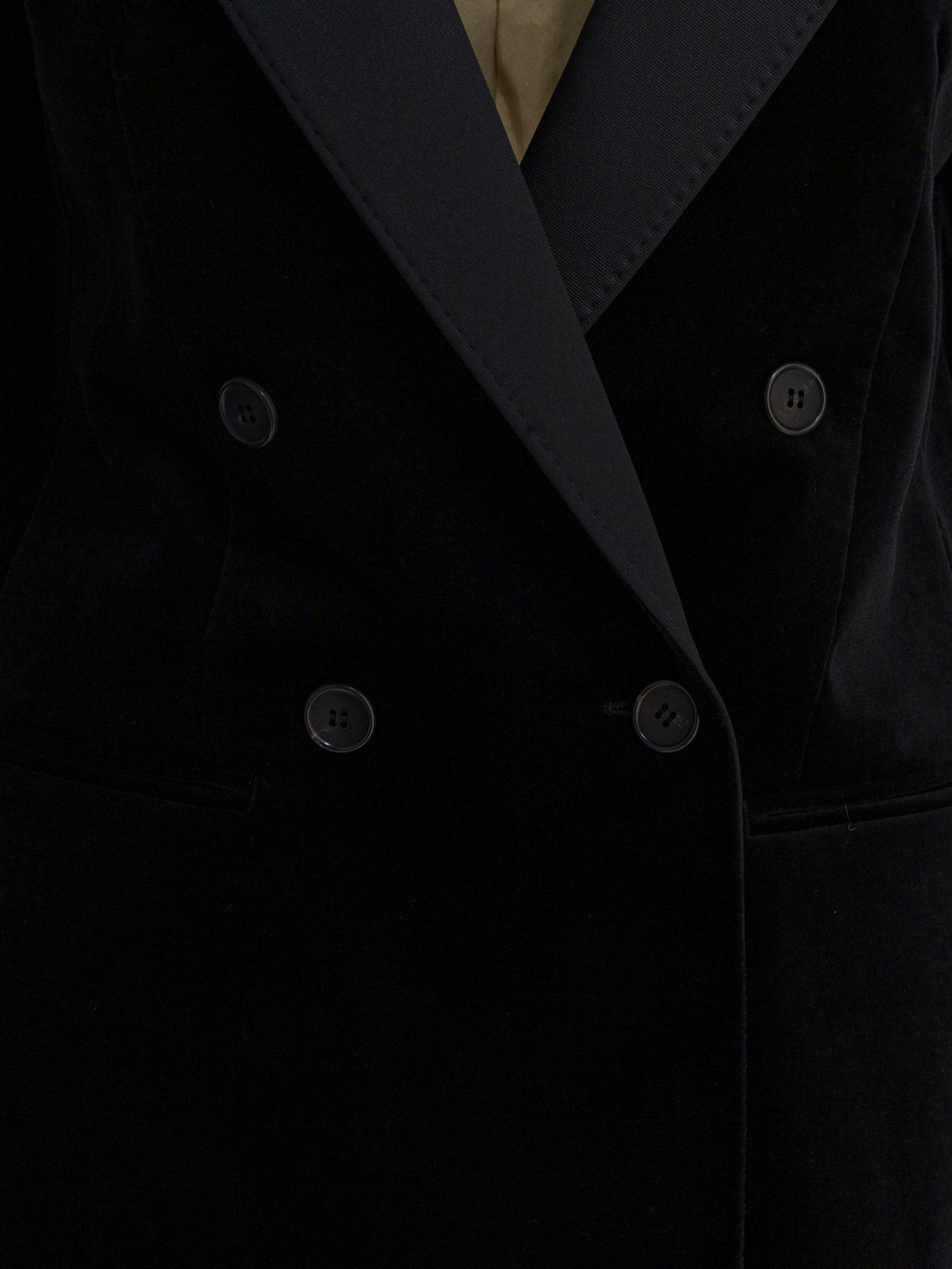 Max Mara Women Double-Breasted Velvet Blazer - 3