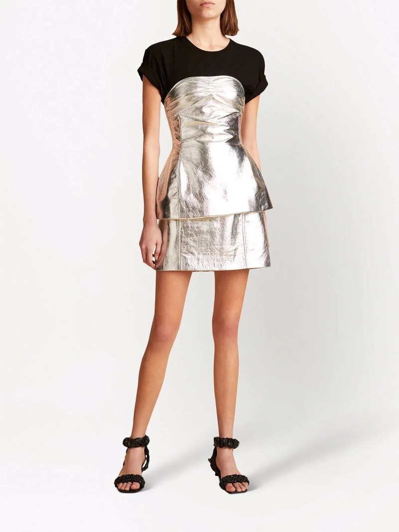 KHAITE Blanche cracked leather top outlook