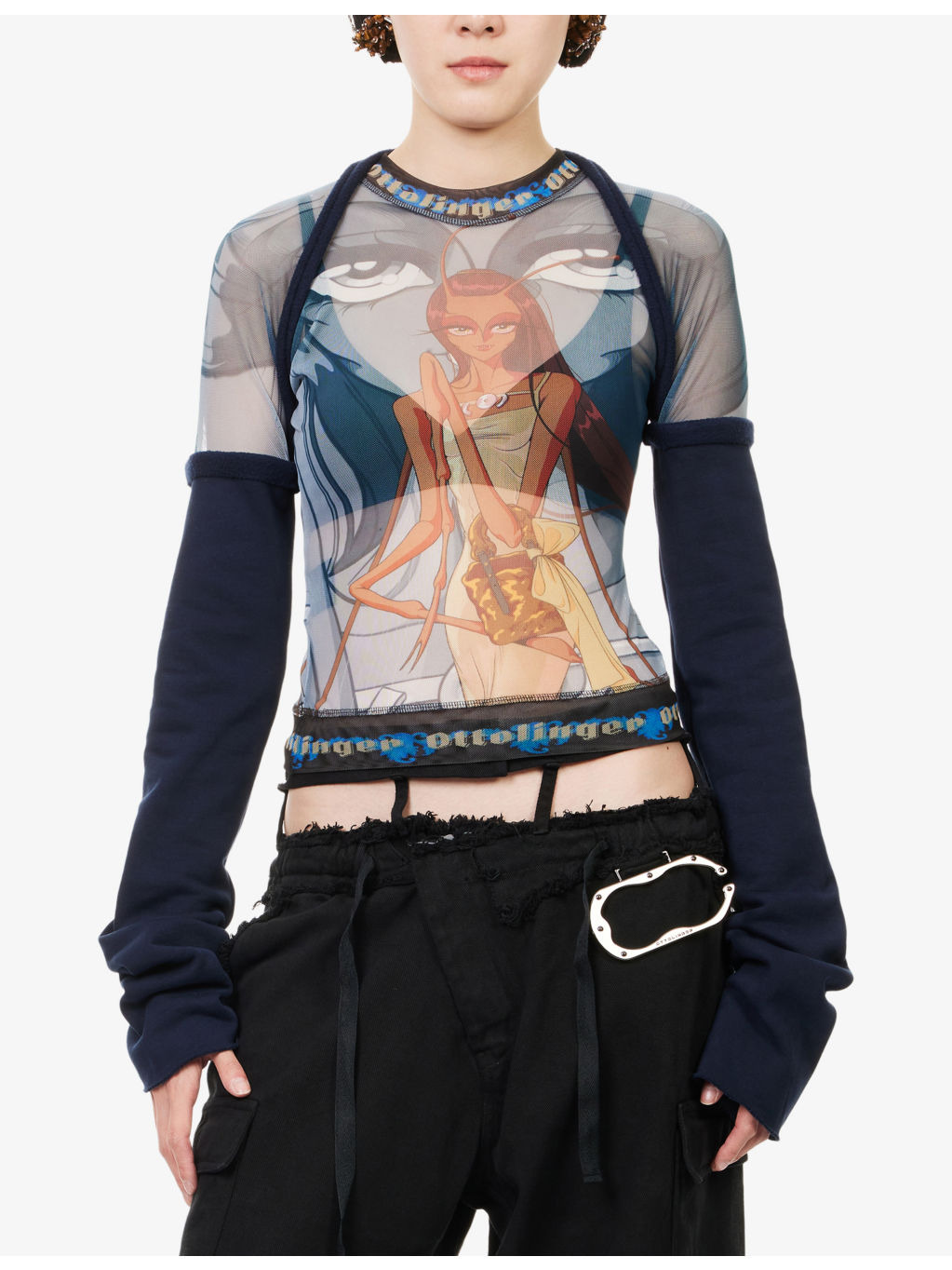 Hybrid Long-Sleeve Mesh Top - 3