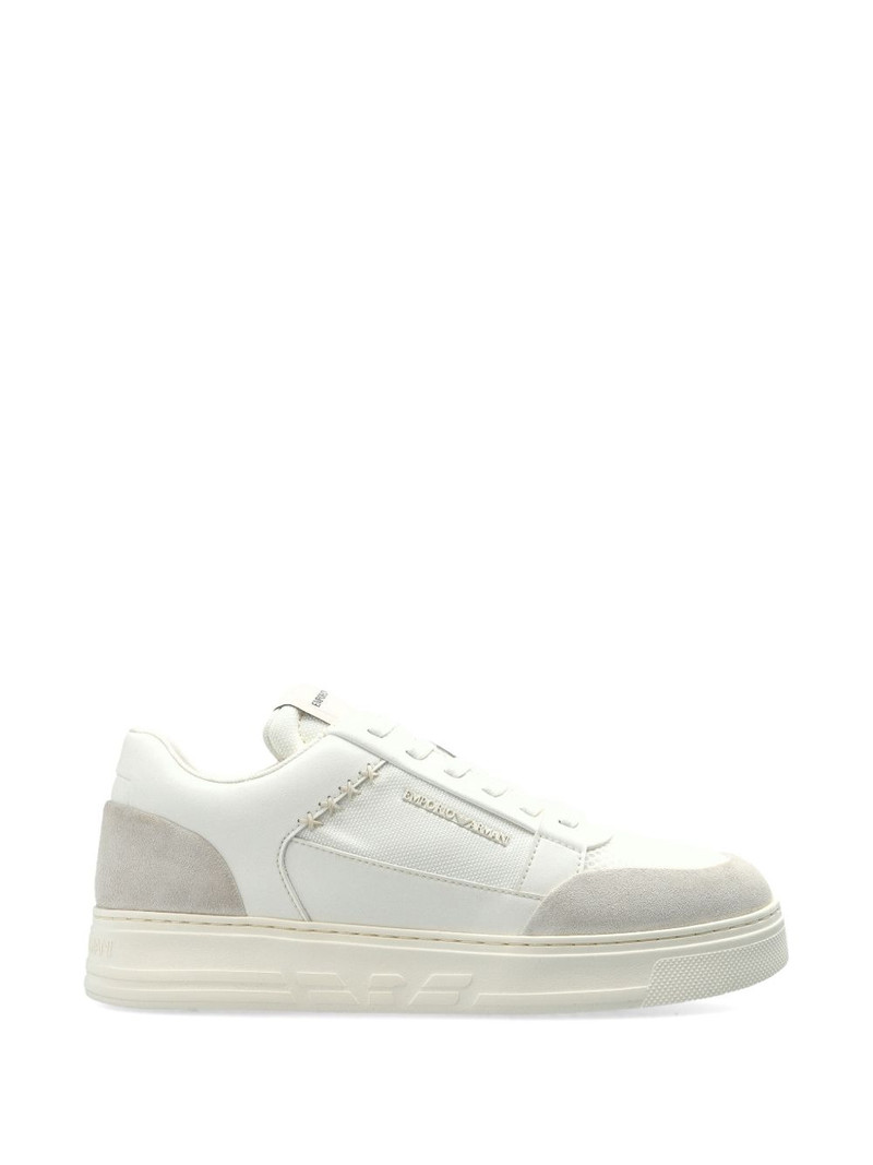 logo panelled sneakers 1