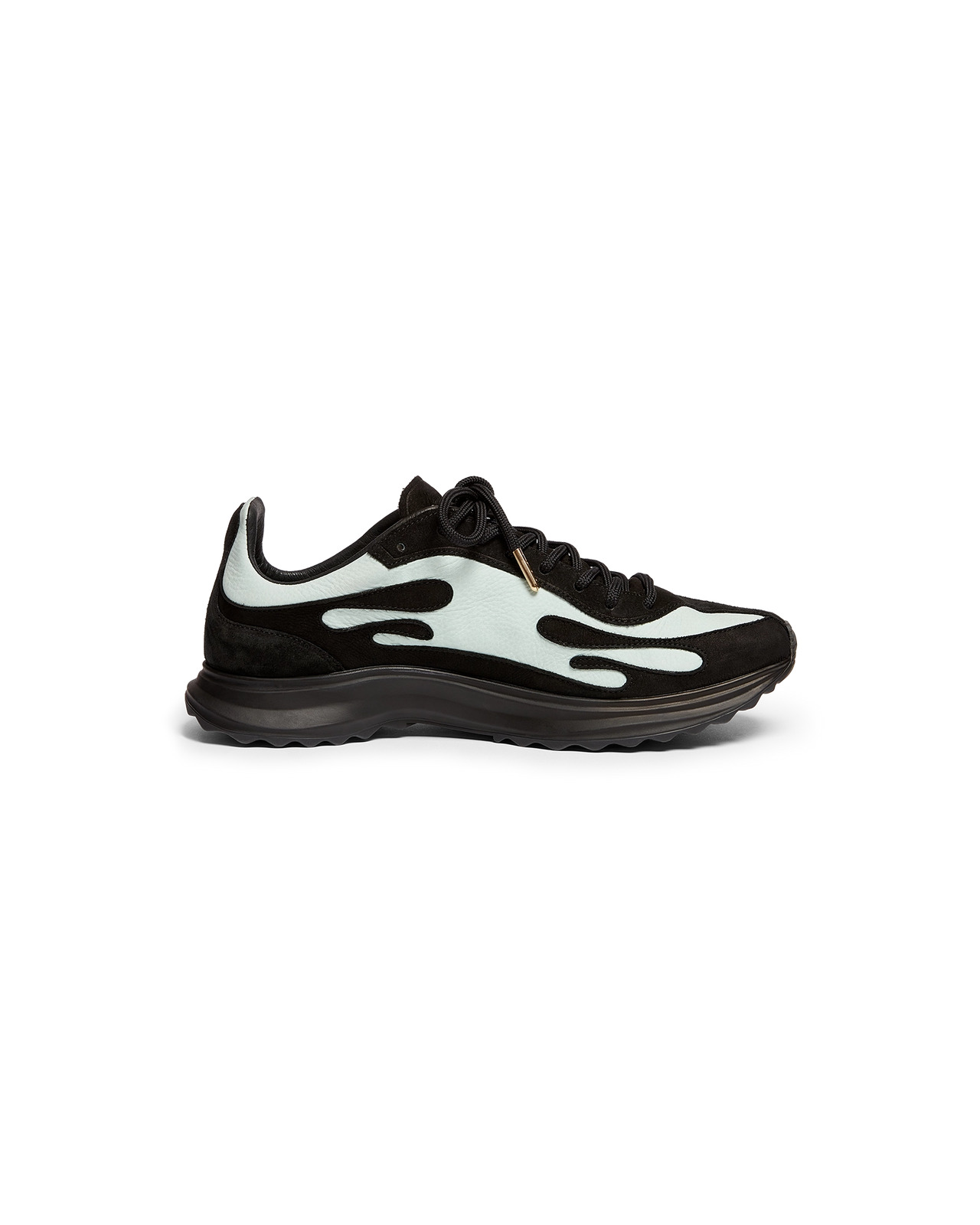 Men's Black & Mint Stade Sneaker | Casablanca Paris - 3