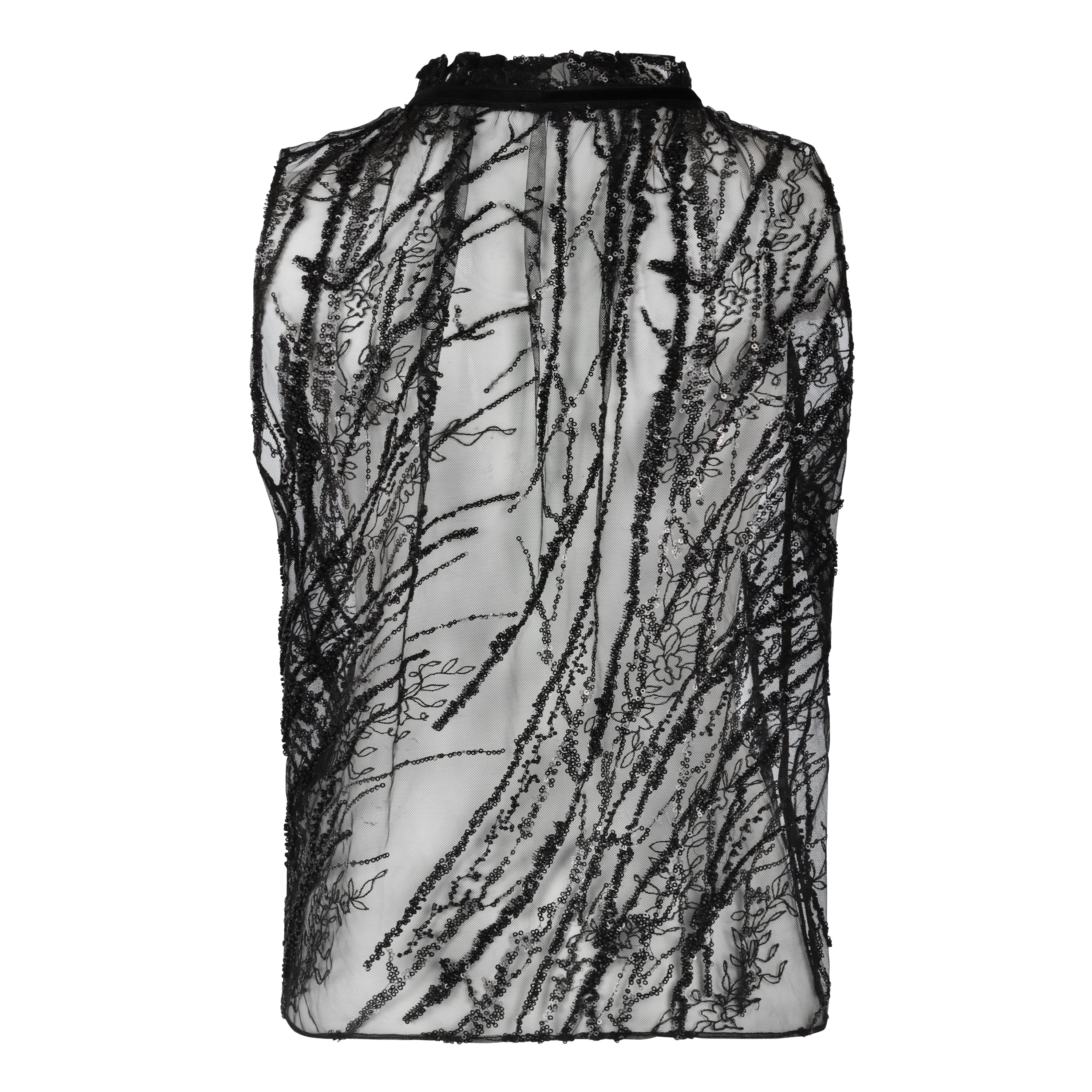 Beaded Sleeveless Blouse - 2