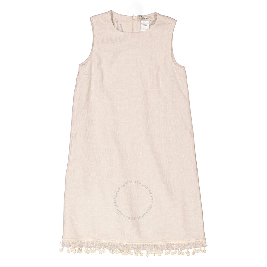 Max Mara Ladies Canada Natural Linen And Cotton Dress - 1