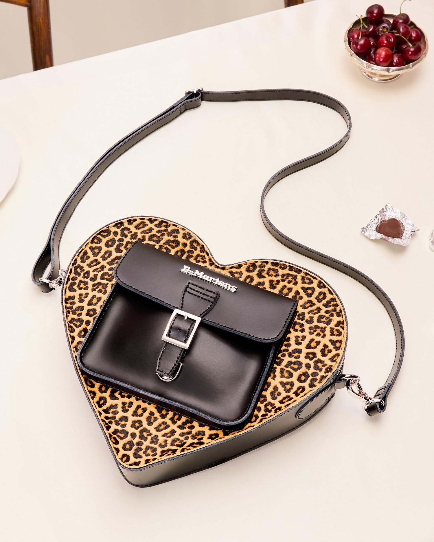 Heart Bag Leopard Kiev Leather Backpack - 4