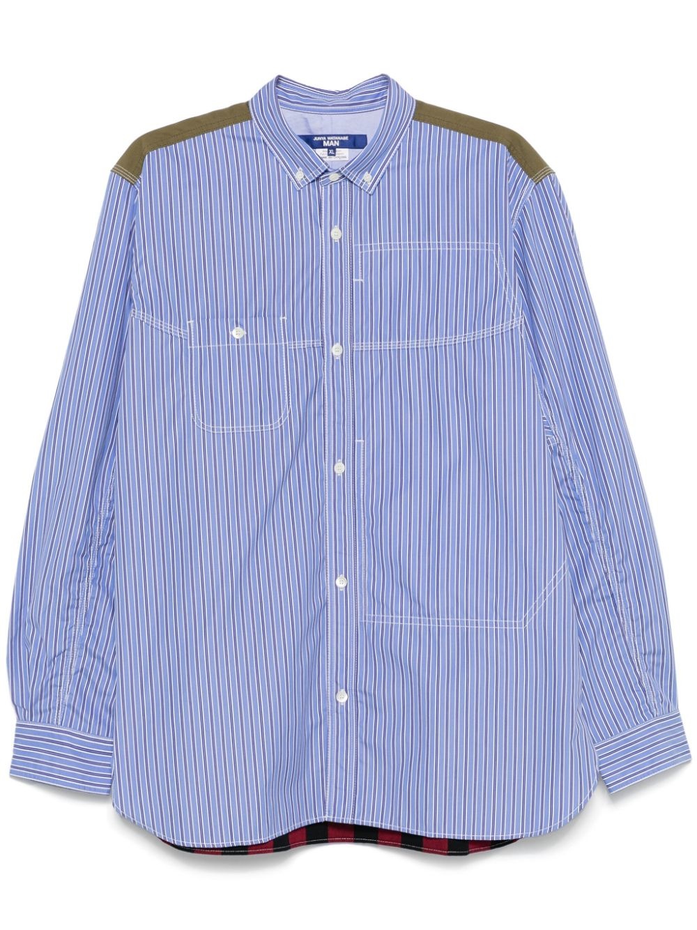 panelled shirt - 1