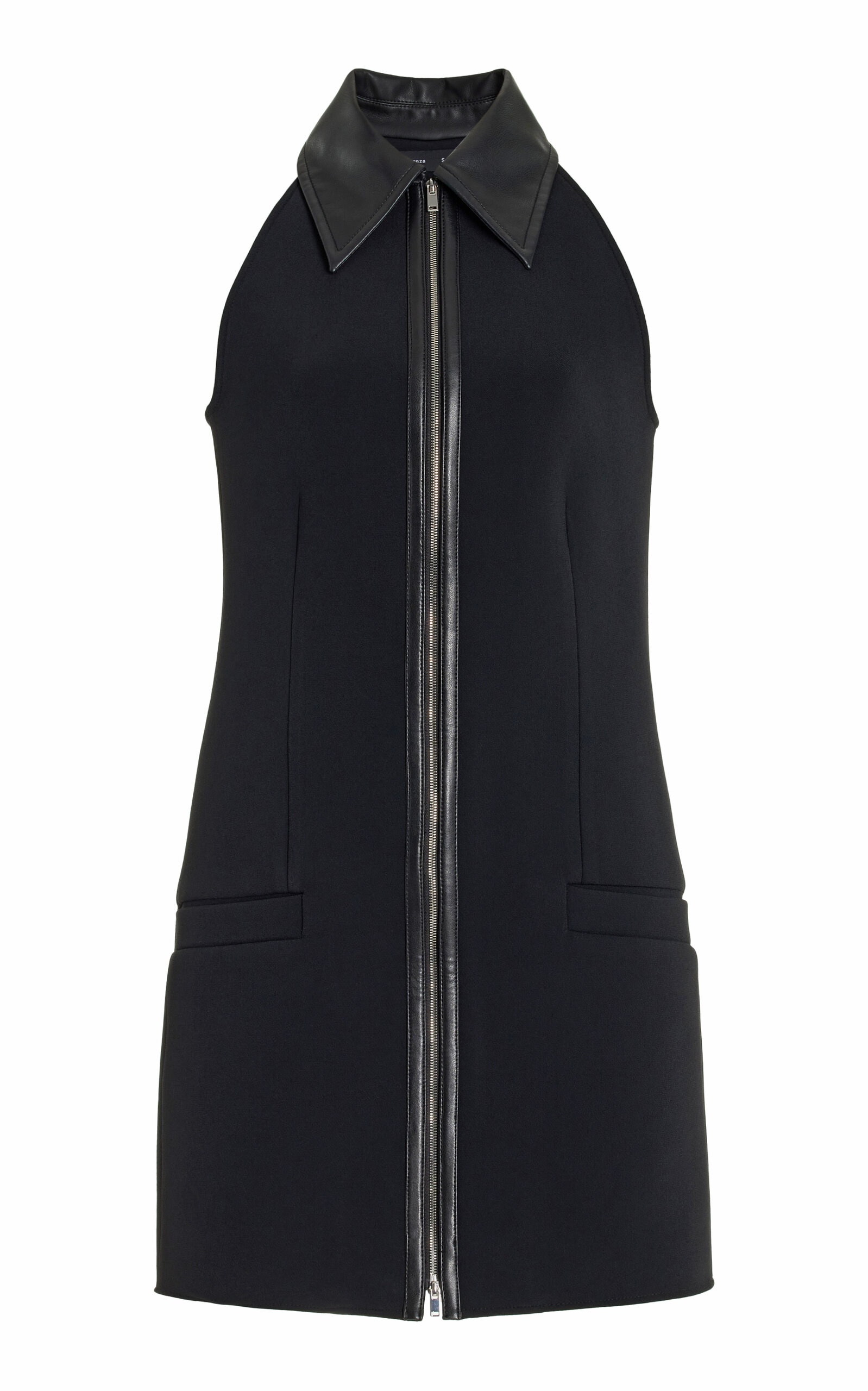 Emi Zipped Suiting Mini Dress black - 1