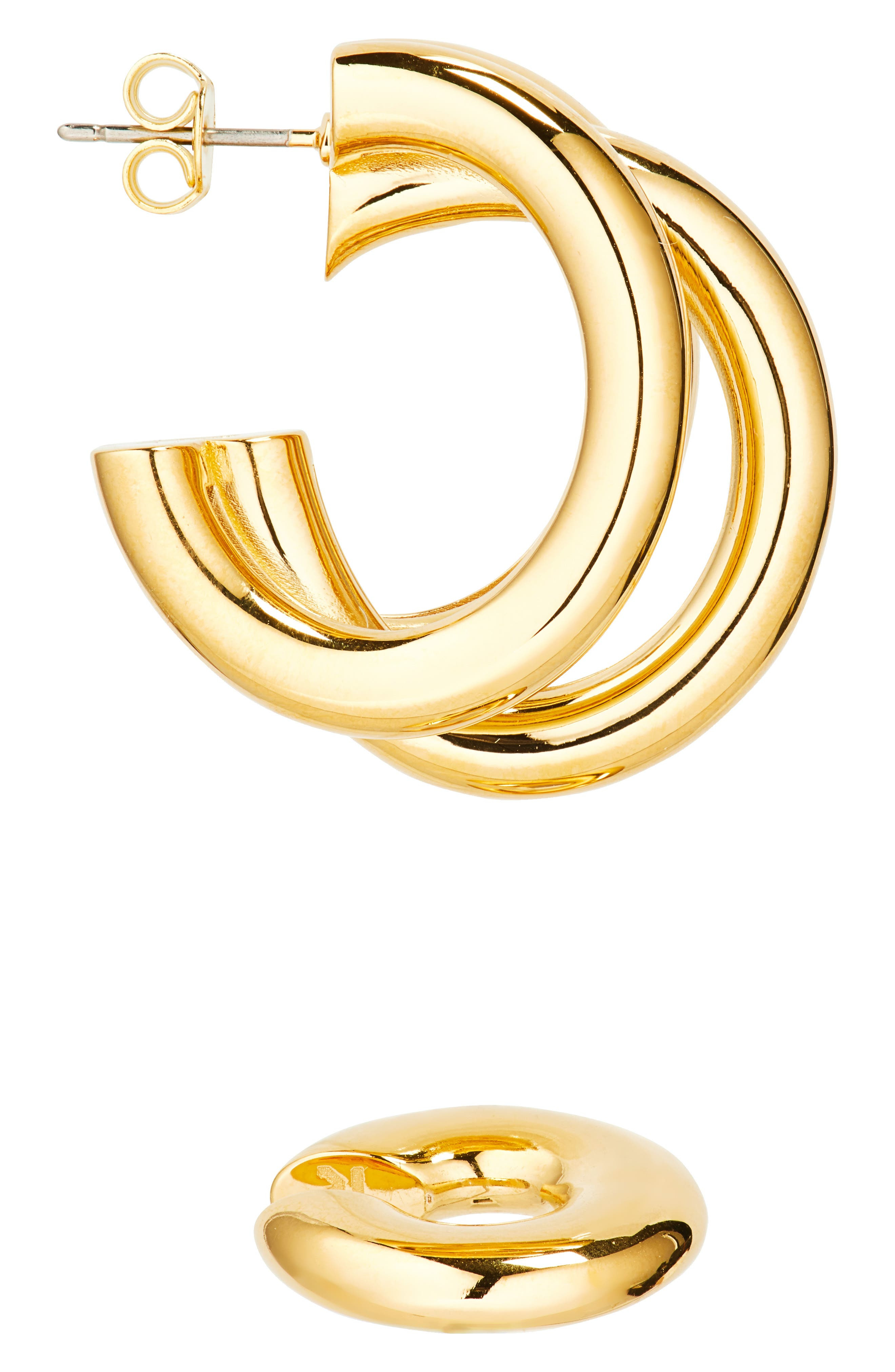 Rabanne Triple Loop Hoop Earrings & Ear Cuff Set in Gold at Nordstrom - 5