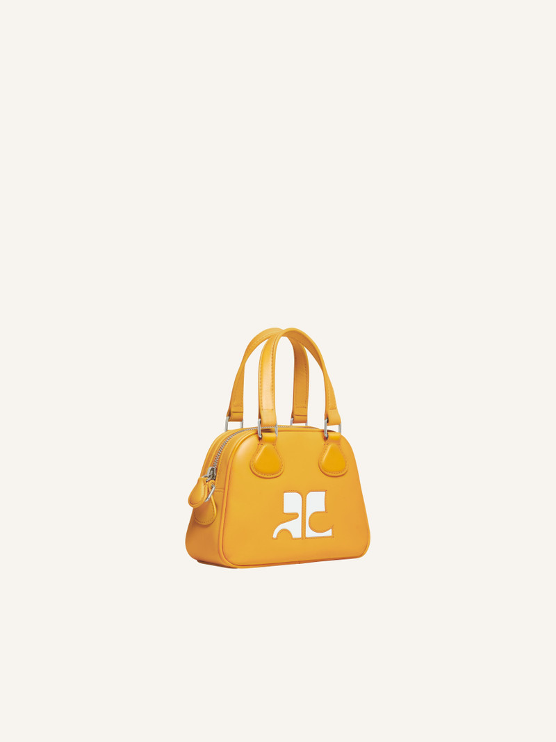 courrèges REEDITION MINI LEATHER BOWLING BAG outlook