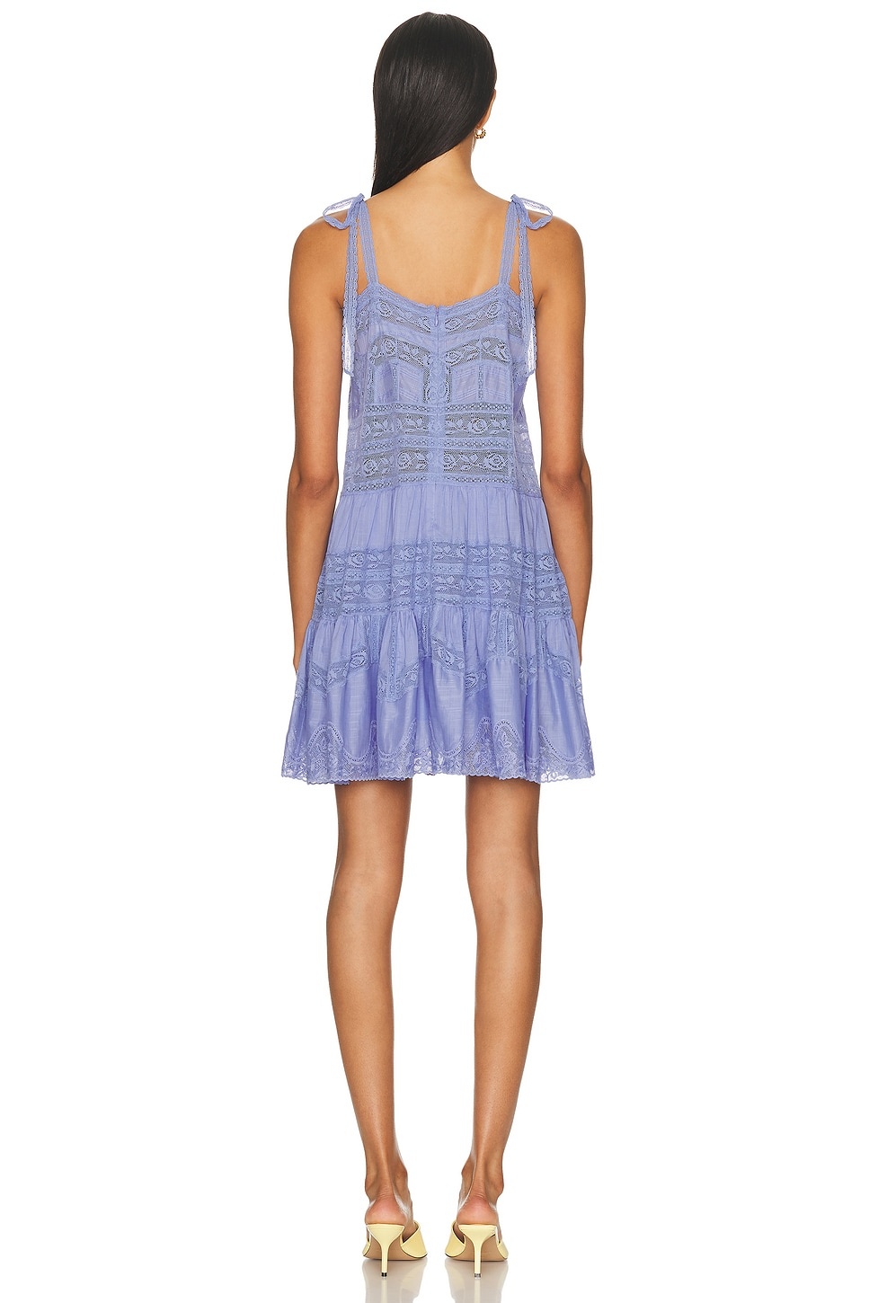ワンピース ZIMMERMANN COCO LACE MINI DRESS Coco Lace Mini Dress Jacaranda Blue Online | Zimmermann