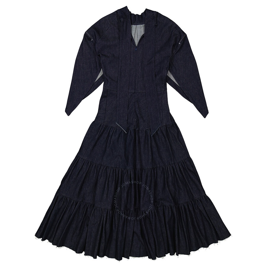 Chloe Ladies Denim Tiered Midi Dress - 7