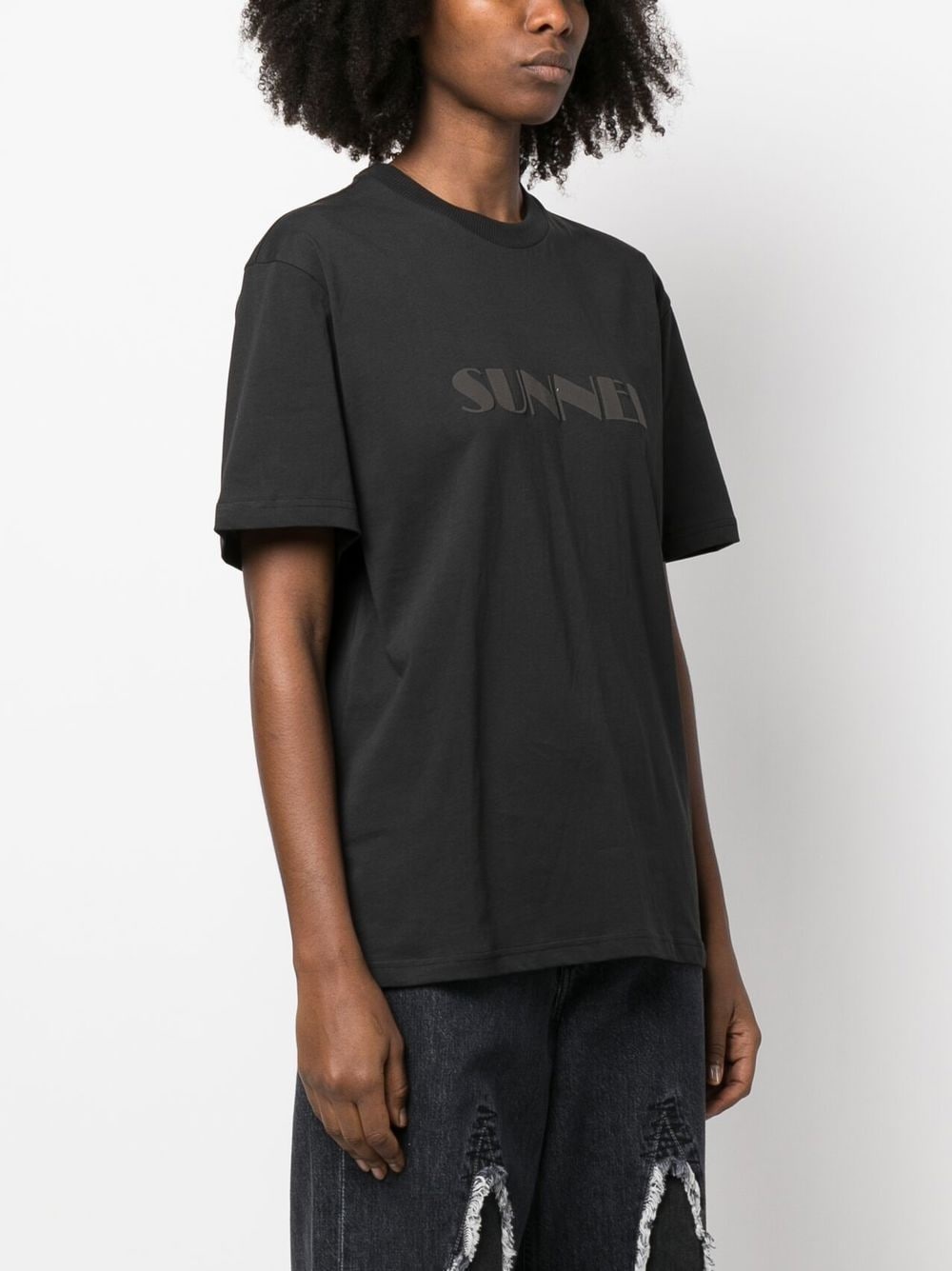 logo-print cotton T-shirt - 6