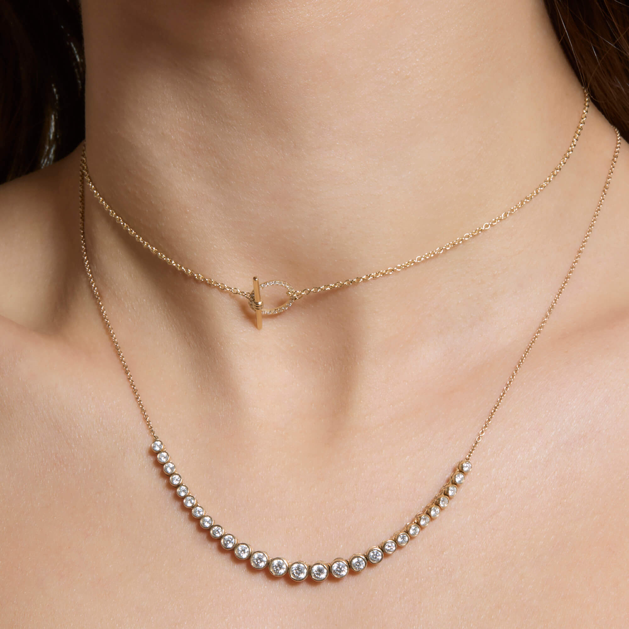 Diamond Toggle Link Choker - 5