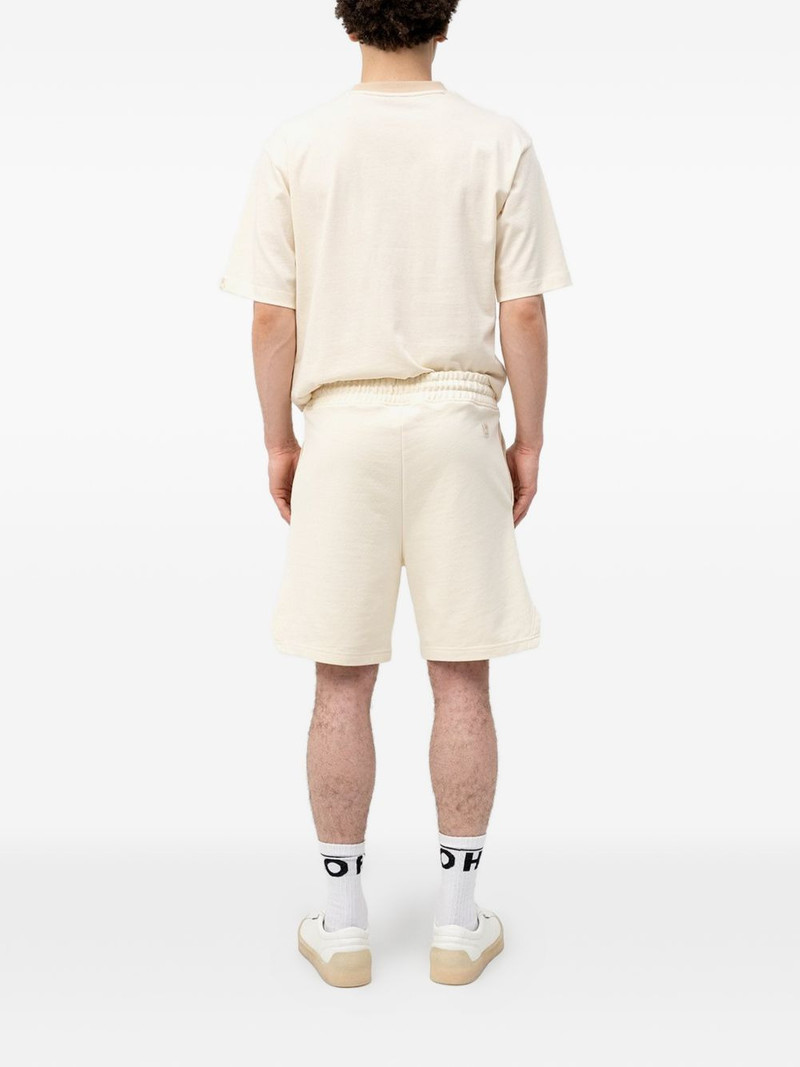 HUGO drawstring-fastening logo-patch shorts outlook