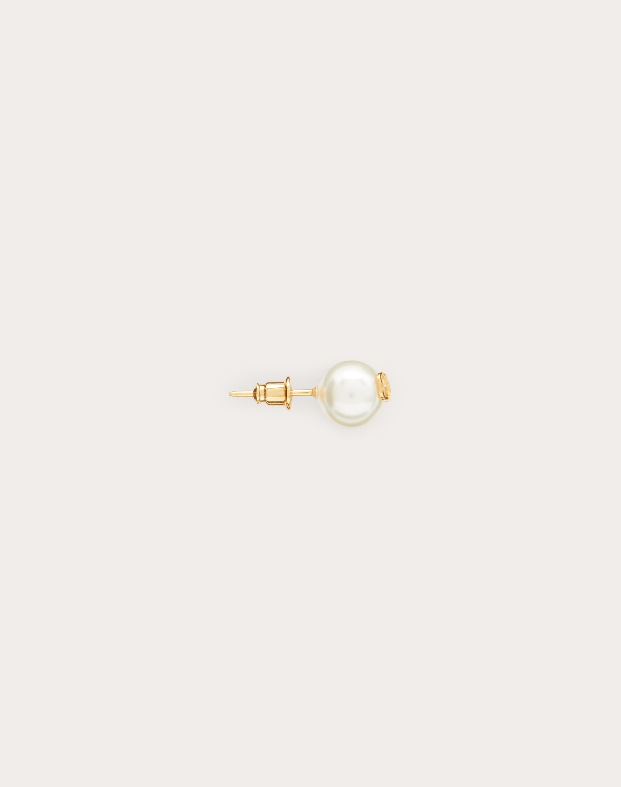 VLOGO SIGNATURE EARRINGS WITH PEARLS - 3
