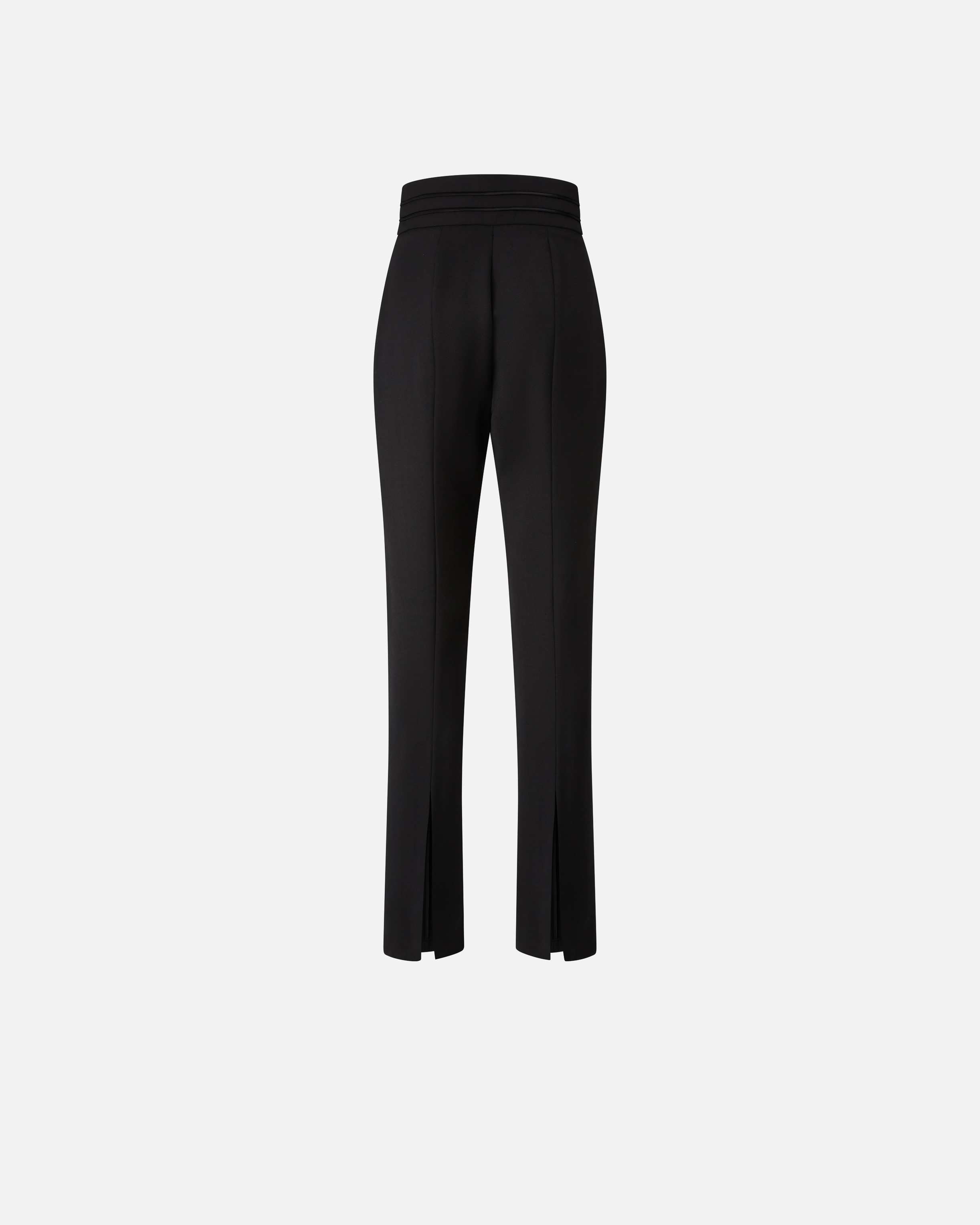 ELEGANT TROUSERS WITH SLITS AT THE BACK - 6