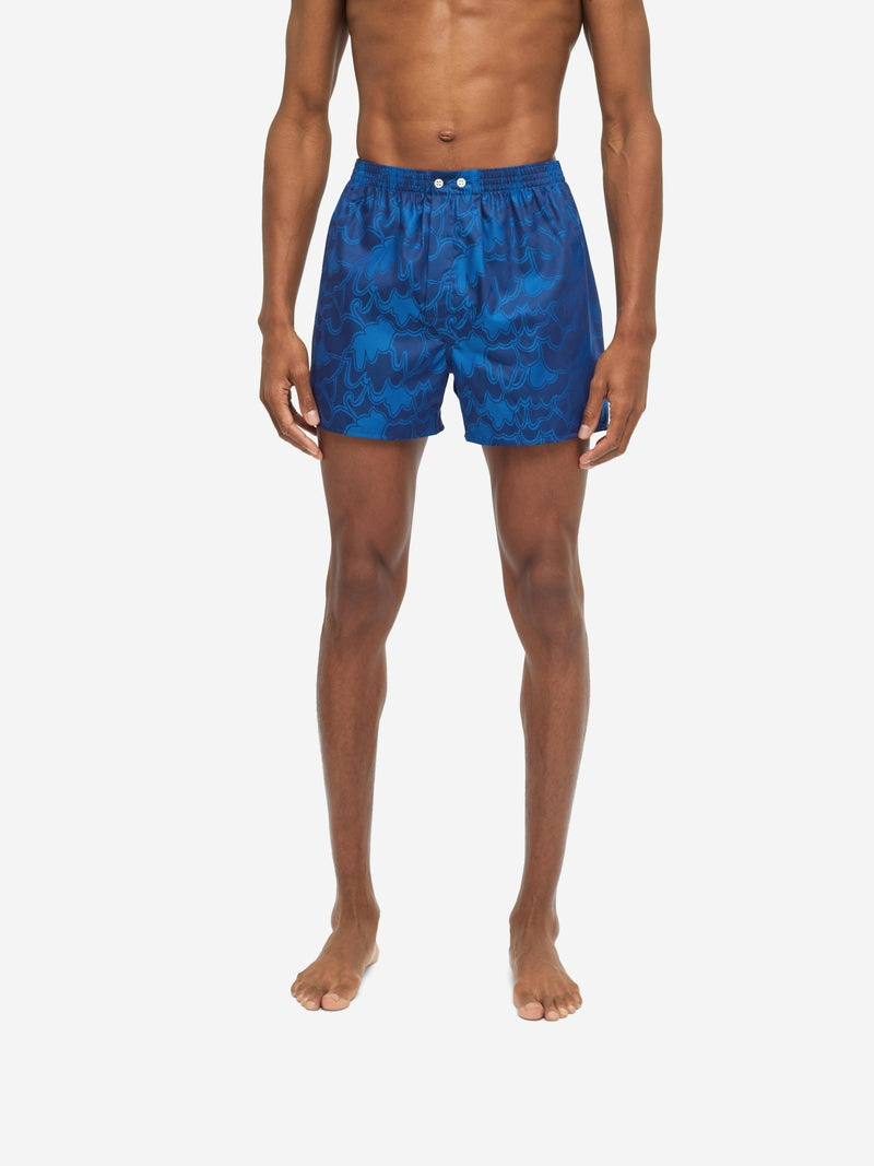 Men's Classic Fit Boxers Paris 23 Cotton Jacquard Navy 5